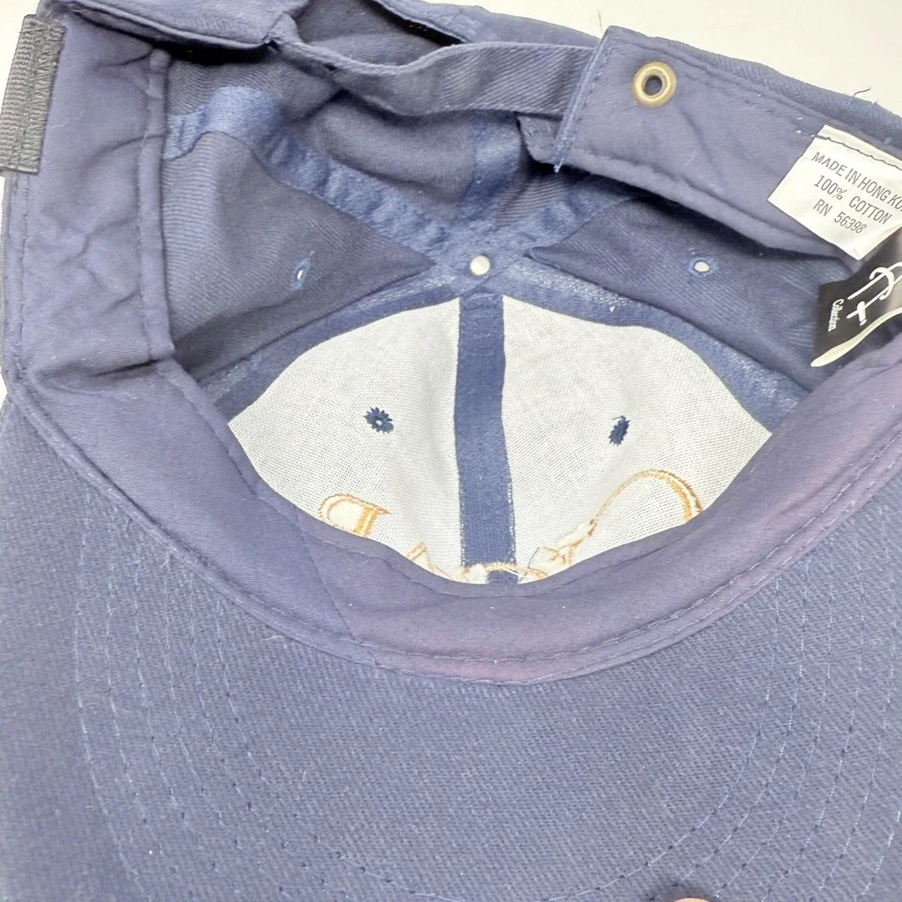 Cigar Aficionado Navy Blue Cotton Baseball Cap Adjustable Strap - Picture 5 of 5